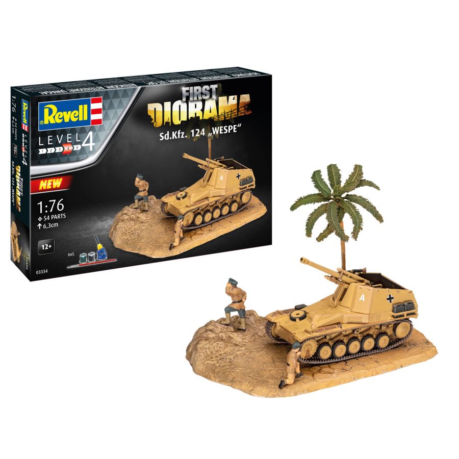 REVELL - MAQUETTE FIRT DIORAMA SET - SD. KFZ 124 WESPE