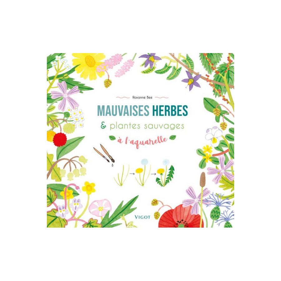 Plantes sauvages à l'aquarelle Vigot édition Color'i Plantes sauvages à l'aquarelle Vigot édition Color'i